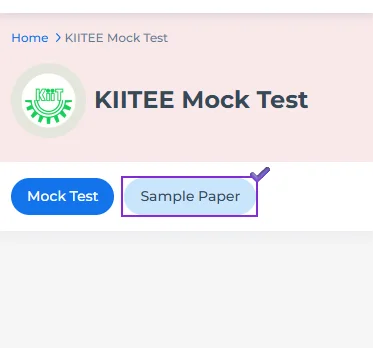 KIITEE Chemistry sample papers with solutions