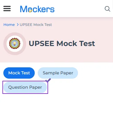 UPSEE 2019 to 2010 year papers online tests