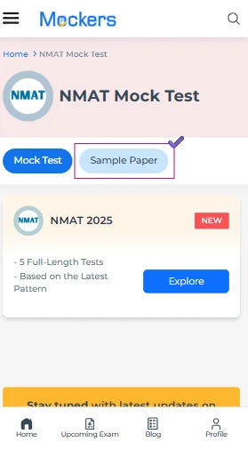 NMAT Language Skills sample papers online