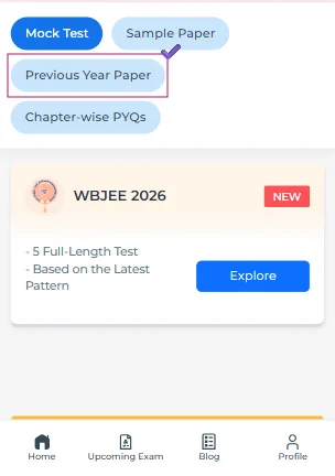 WBJEE past year question paper