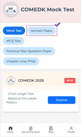 COMEDK Chemistry sample papers with solutions