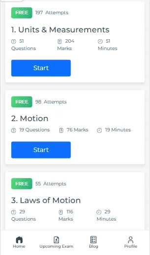 JEE Advanced chapter-wise online test