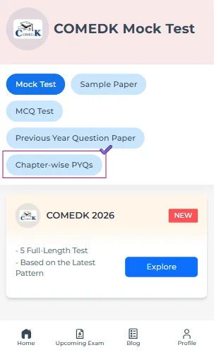 COMEDK chapter-wise PYQs with solutions
