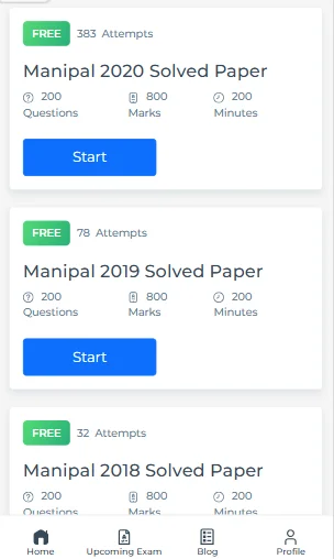 Manipal old question paper