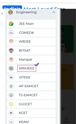 SRMJEEE Maths sample papers with answers