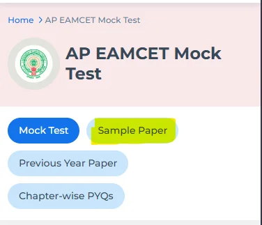 AP EAMCET Physics sample papers with solutions