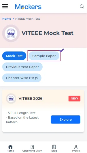 VITEEE online sample papers​