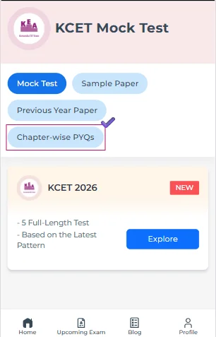 KCET chapter-wise PYQs with solutions