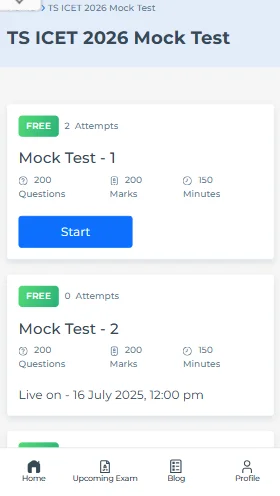 TS ICET mock test