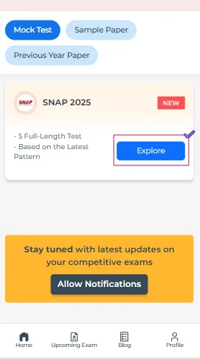 SNAP mock test online free