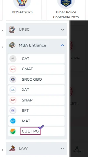 CUET PG mock test online