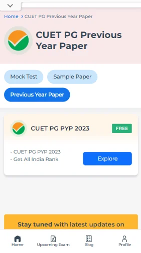CUET PG previous year papers online