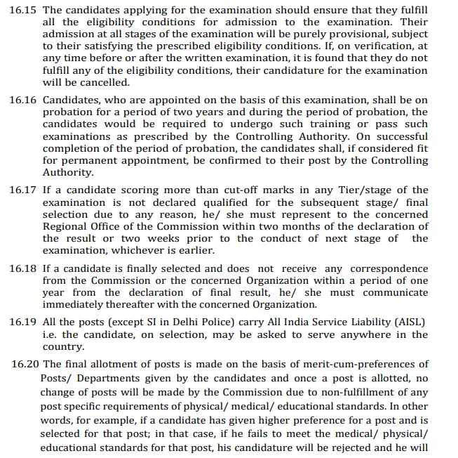 SSC CPO Important Chapter