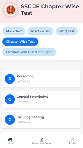 SSC JE Subject Wise Questions