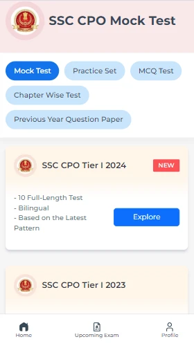 SSC CPO Mock Test