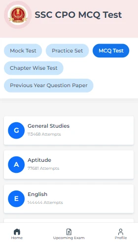 MCQ Practice Questions for SSC CPO