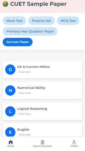 CUET Sample Paper 2027 NTA