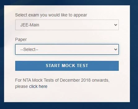 JEE Mock Test for Free 