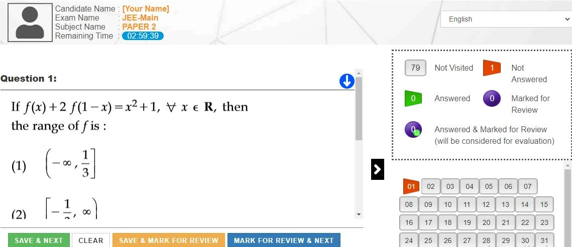 JEE Main Online Mock Test