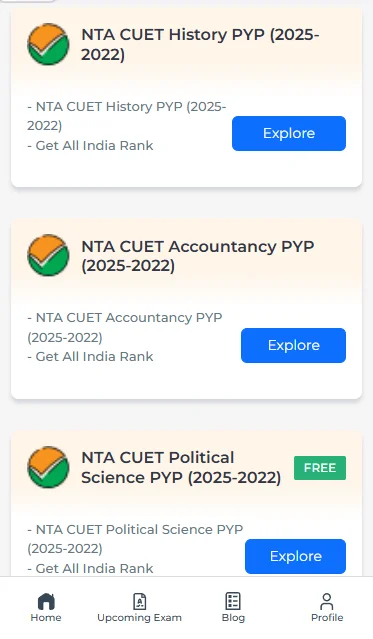 CUET Accountancy previous year question papers with answers