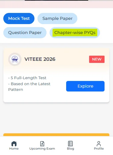 VITEEE chapter-wise practice questions