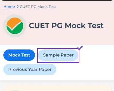 CUET PG General Test sample papers online