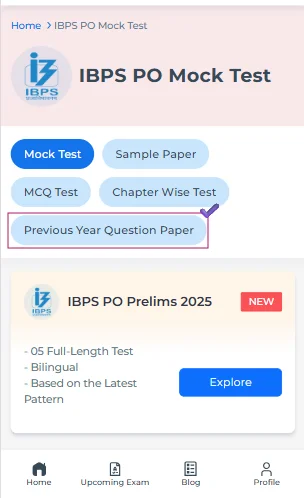 IBPS PO 2021 Mains previous year paper
