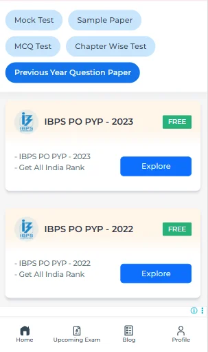 IBPS PO previous year paper 2021 full set