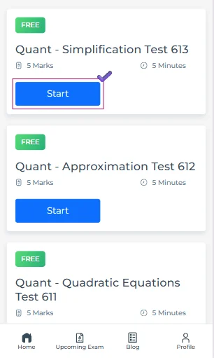 SBI PO MCQ test online