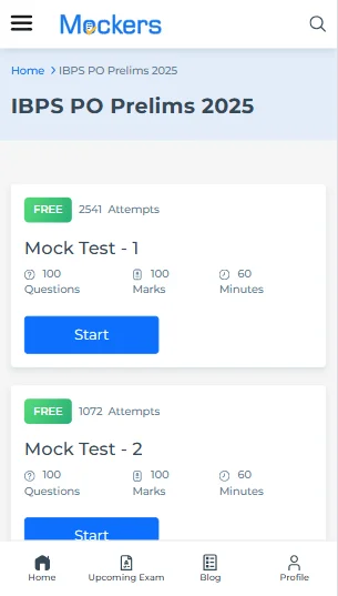 IBPS PO mock test 2026
