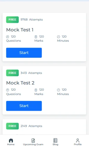 RPF SI online free mock test