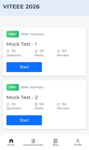 VITEEE free mock test