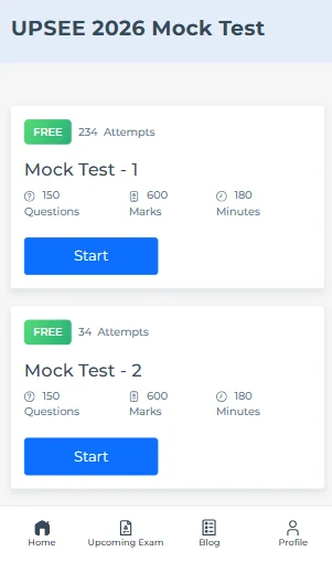 UPSEE online mock test