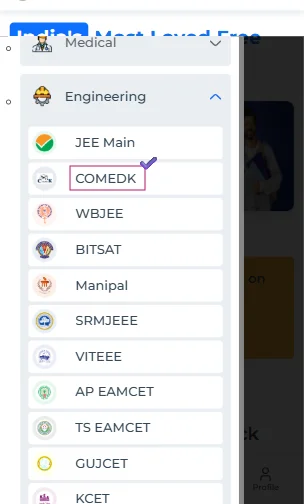COMEDK exam mock test​