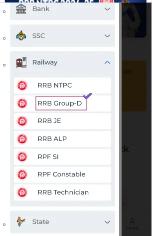 RRB Group D Assistant exam sample question paper