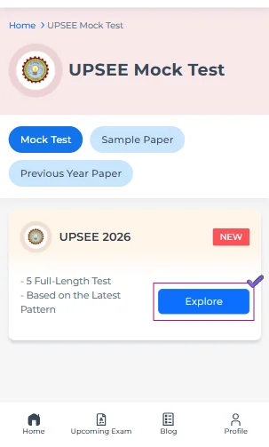 UPSEE free online mock test