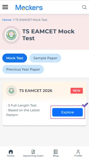 TS EAMCET mock test papers with solutions