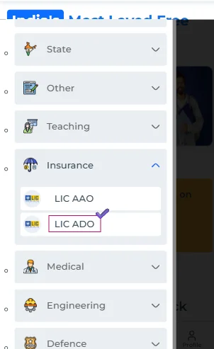 LIC ADO sample paper with solution​s