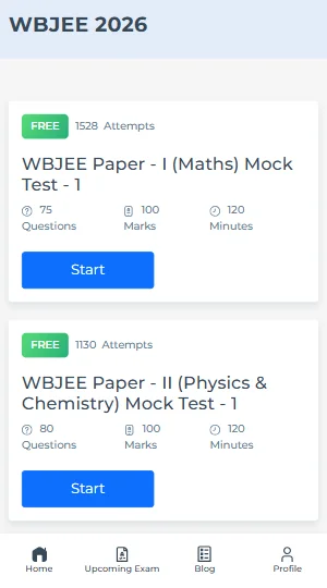 mock test for WBJEE