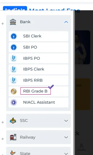 mock test of RBI Grade B