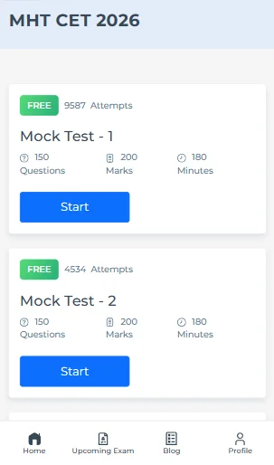 free mock test for MHT CET