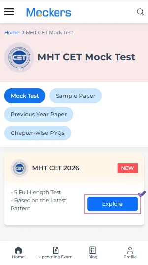 MHT CET mock test 2026